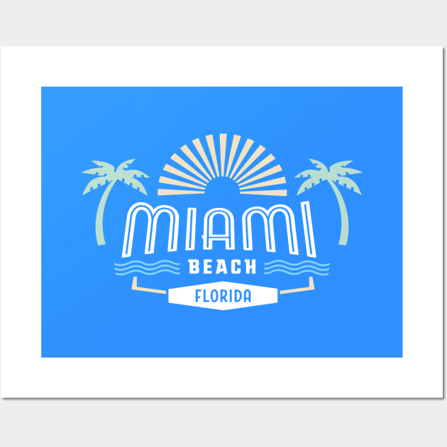 Miami Beach Florida Wall Art by AntiqueImages